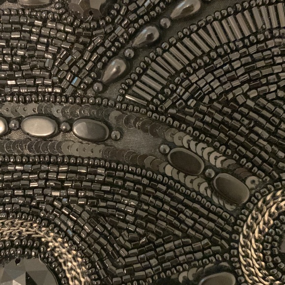 Mary Frances Black Beaded Evening Handbag - Picture 8 of 8